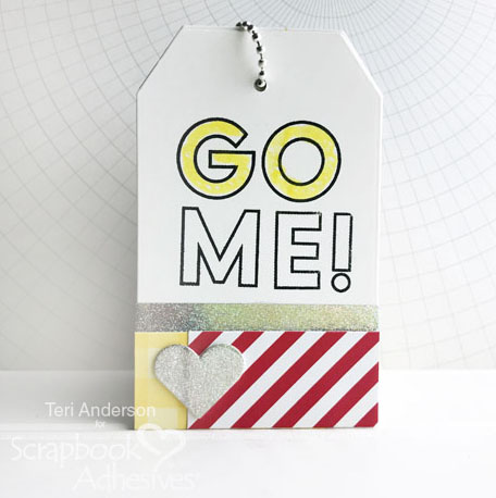 New Year's Goals Mini Tag Book Tutorial by Teri Anderson for Scrapbook Adhesives by 3L