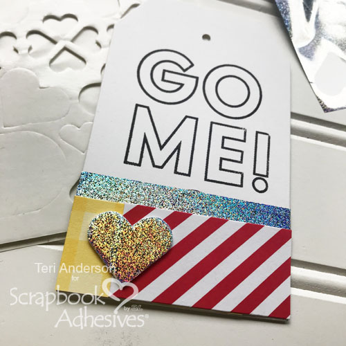 New Year's Goals Mini Tag Book Tutorial by Teri Anderson for Scrapbook Adhesives by 3L