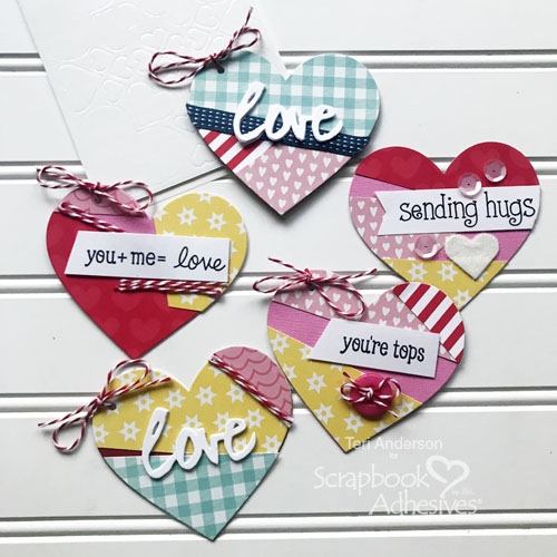 Medium and Large Heart Stickers Variety Pack Scrapbooking Embellishment 