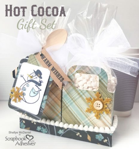 Hot Cocoa Gift Set Tutorial by Shellye McDaniel for Scrapbook Adhesives by 3L
