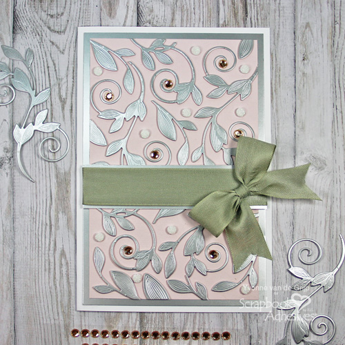 Romantic Flourished Card Tutorial by Yvonne van de Grijp for Scrapbook Adhesives by 3L