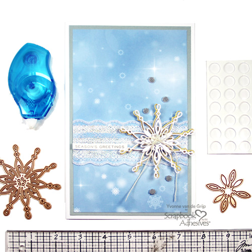 Scrapbook adhesives double sided adhesive white 3D Foam Snowflakes