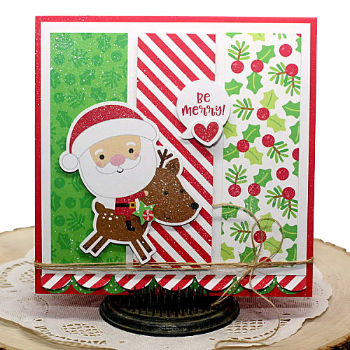 Merry Card Set Tutorial by Connie Mercer for Scrapbook Adhesives by 3L