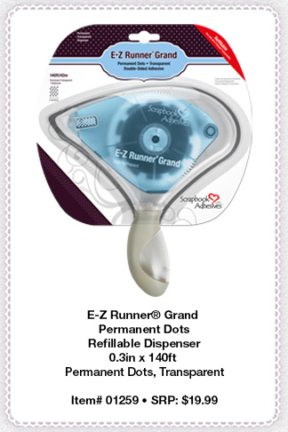 E-Z Runner Grand Permanent Dots Dispenser by Scrapbook Adhesives by 3L
