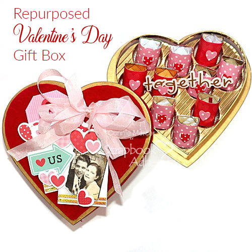 A Heart Shaped Valentine's Day Gift Box Tutorial by Connie Mercer for Scrapbook Adhesives by 3L