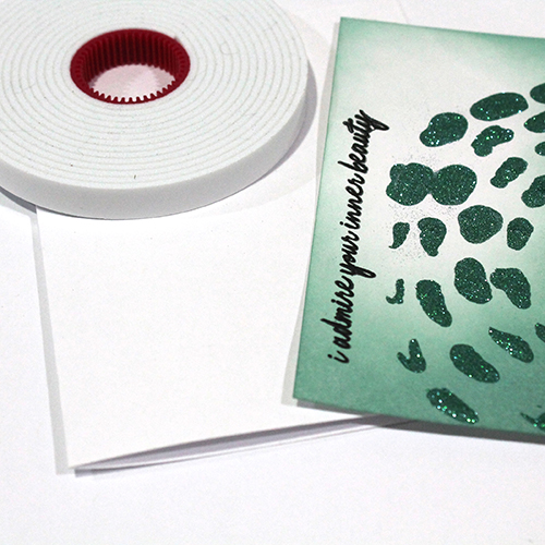 How to use a Stencil and Glitter on a Background by Tracy McLennon for Scrapbook Adhesives by 3L