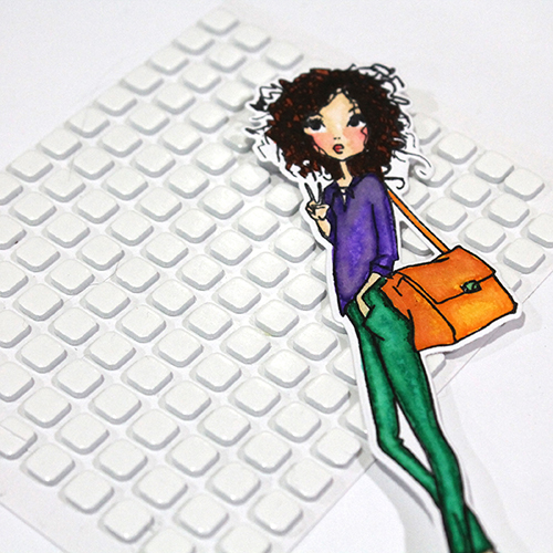 How to use a Stencil and Glitter on a Background by Tracy McLennon for Scrapbook Adhesives by 3L
