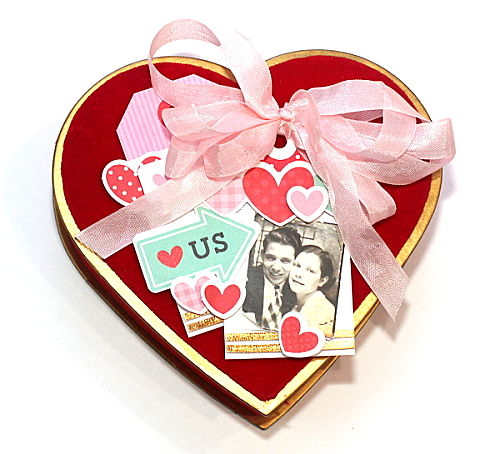 A Heart Shaped Valentine's Day Gift Box Tutorial by Connie Mercer for Scrapbook Adhesives by 3L