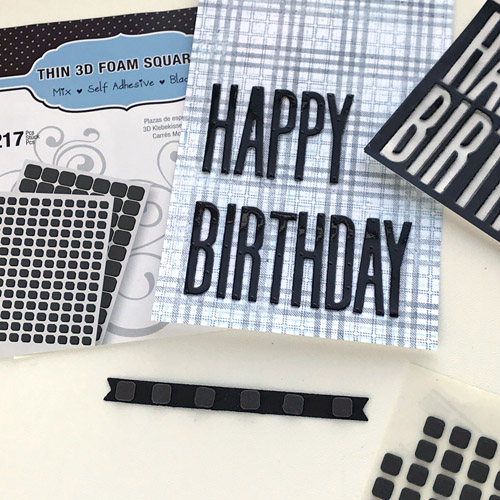 Bold and Simple Masculine Birthday Card by Judy Hayes for Scrapbook Adhesives by 3L