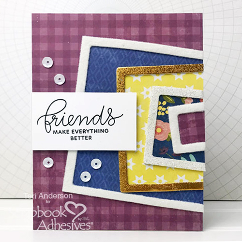 Framed Friends Fun Cards Tutorial by Teri Anderson for Scrapbook Adhesives by 3L 