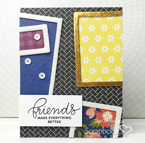 Framed Friends Fun Cards Tutorial by Teri Anderson for Scrapbook Adhesives by 3L