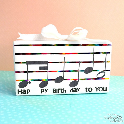 Birthday Gift Wrap Two Ways by Dana Tatar for Scrapbook Adhesives by 3L