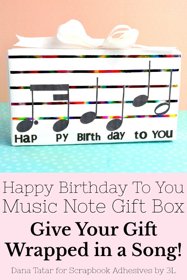 Birthday Gift Wrap Two Ways by Dana Tatar for Scrapbook Adhesives by 3L