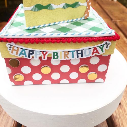 Birthday Box Centerpiece by Shellye McDaniel for Scrapbook Adhesives by 3L