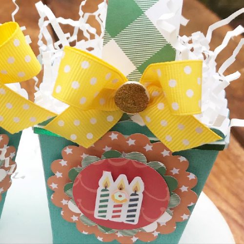 Birthday Party Favor Boxes by Shellye McDaniel for Scrapbook Adhesives by 3L