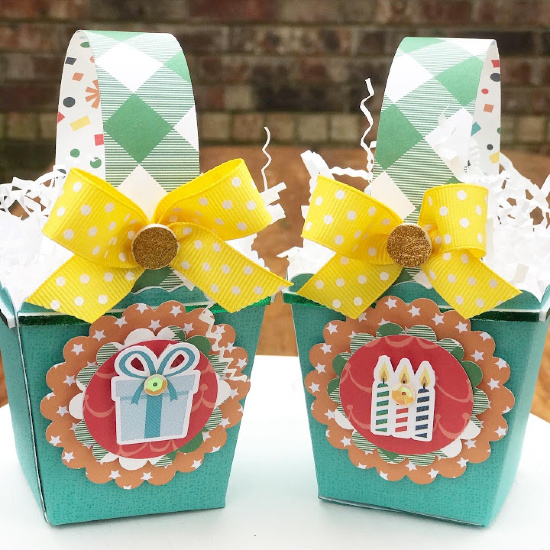 Birthday Party Favor Boxes by Shellye McDaniel for Scrapbook Adhesives by 3L