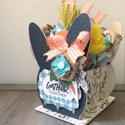 Bunny Ephemera Caddy by Shelley McDaniel for Scrapbook Adhesives by 3L 