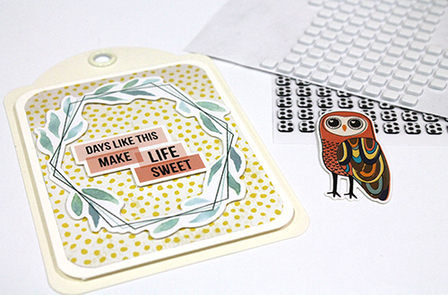 Make Life Sweet Dimensional Tag by Tracy McLennon for Scrapbook Adhesives by 3L