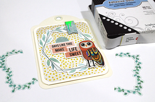 Make Life Sweet Dimensional Tag by Tracy McLennon for Scrapbook Adhesives by 3L 