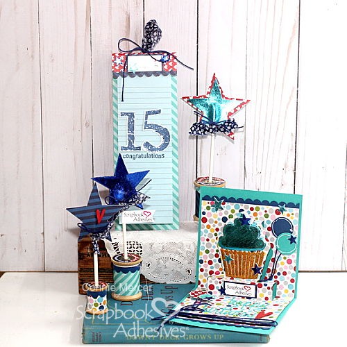 15th Birthday Celebration Ensemble by Connie Mercer for Scrapbook Adhesives by 3L