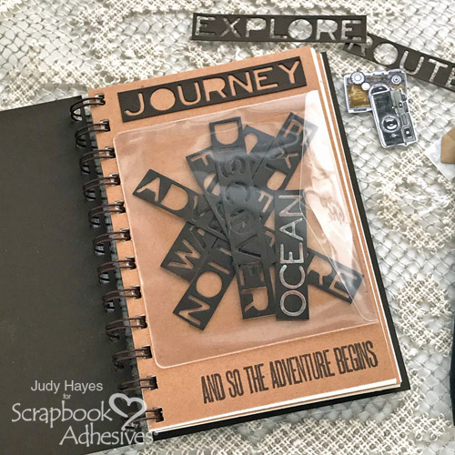 DIY Travel Journal by Judy Hayes for Scrapbook Adhesives by 3L