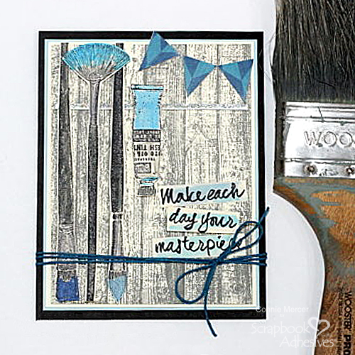 Make Your Masterpiece Card Tutorial by Connie Mercer for Scrapbook Adhesives by 3L