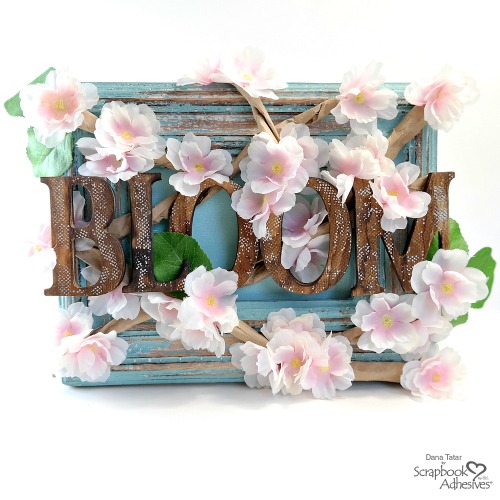 Cherry Blossom Frame Tutorial by Dana Tatar for Scrapbook Adhesives by 3L 