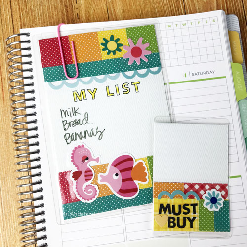 Dry-Erase Shopping Lists for Planners by Teri Anderson for Scrapbook Adhesives by 3L 