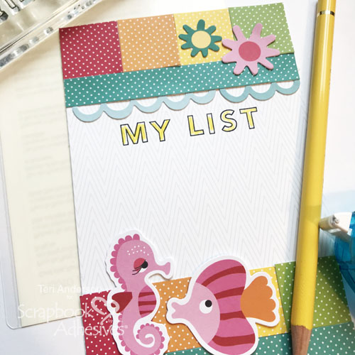Dry-Erase Shopping Lists for Planners by Teri Anderson for Scrapbook Adhesives by 3L