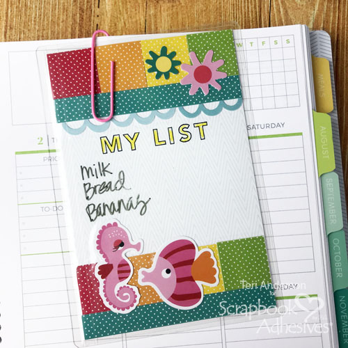 Dry-Erase Shopping Lists for Planners by Teri Anderson for Scrapbook Adhesives by 3L