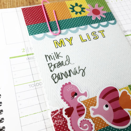 Dry-Erase Shopping Lists for Planners by Teri Anderson for Scrapbook Adhesives by 3L 