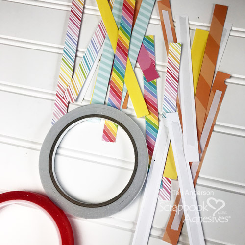 Faux Paper Tape Technique by Teri Anderson for Scrapbook Adhesives by 3L