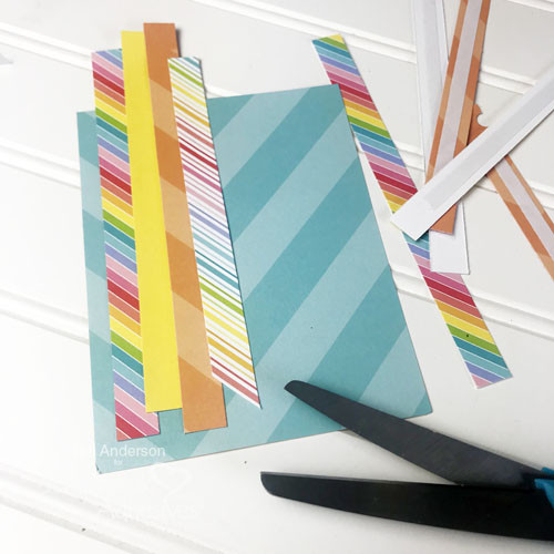 Faux Paper Tape Technique by Teri Anderson for Scrapbook Adhesives by 3L