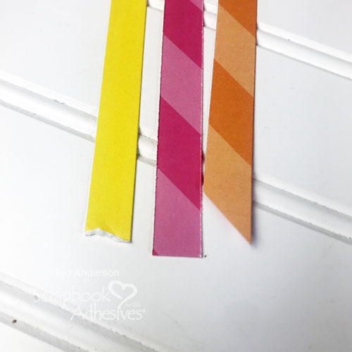 Faux Paper Tape Technique by Teri Anderson for Scrapbook Adhesives by 3L