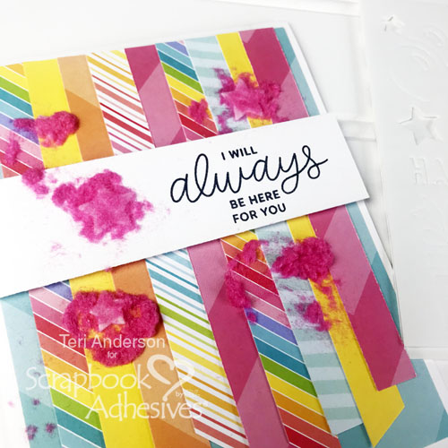 Faux Paper Tape Technique by Teri Anderson for Scrapbook Adhesives by 3L