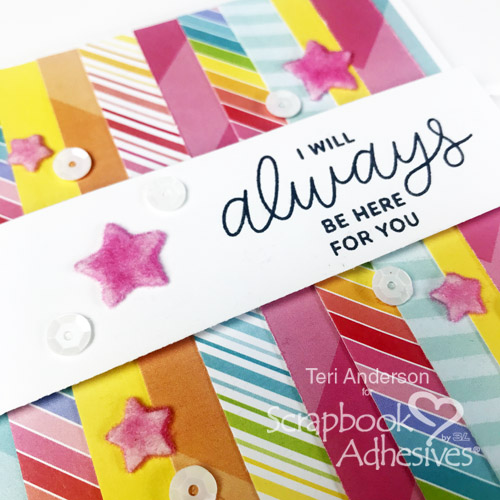 Faux Paper Tape Technique by Teri Anderson for Scrapbook Adhesives by 3L