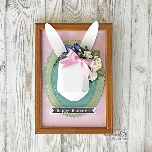 Frame Easter Bunny Project by Yvonne van de Grijp for Scrapbook Adhesives by 3L