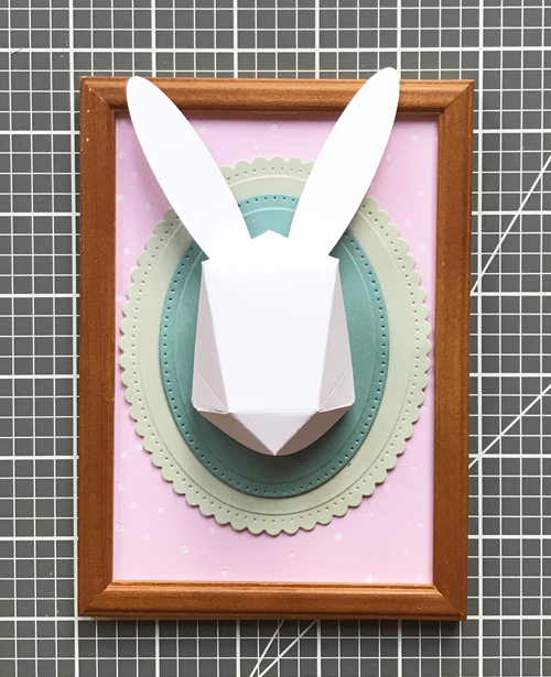 Frame Easter Bunny Project by Yvonne van de Grijp for Scrapbook Adhesives by 3L
