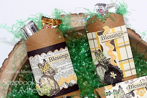Pillow Box Easter Treats by Connie Mercer for Scrapbook Adhesives by 3L