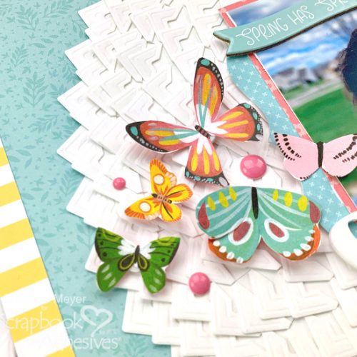 Textured Flower Sweet Scrapbook Page by Christine Meyer for Scrapbook Adhesives by 3L