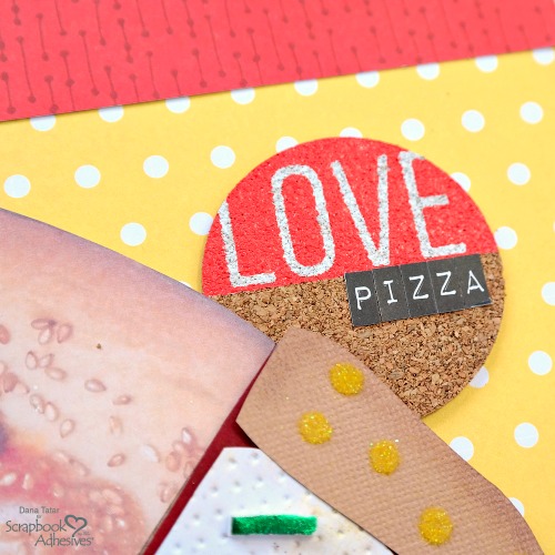 Pizza Love Scrapbook Layout by Dana Tatar for Scrapbook Adhesives by 3L