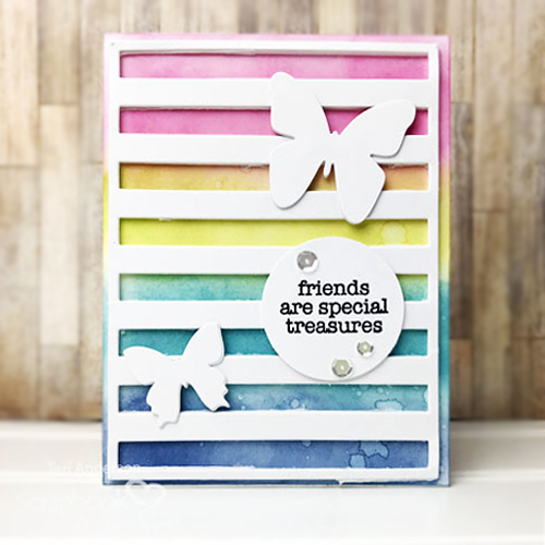 Friendship Card with Inked Background by Teri Anderson for Scrapbook Adhesives by 3L 