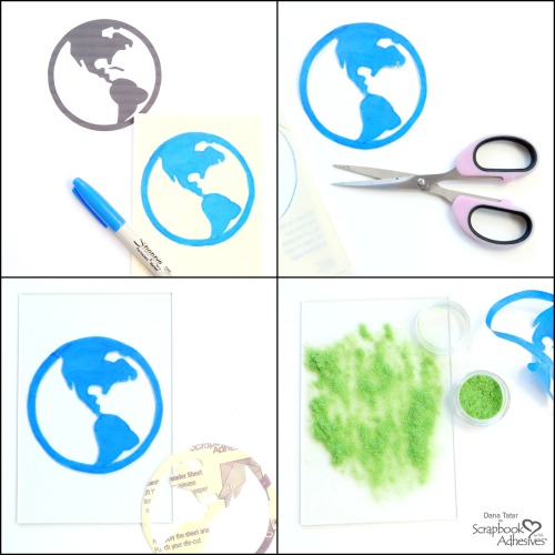 Earth Day Suncatcher by Dana Tatar for Scrapbook Adhesives by 3L