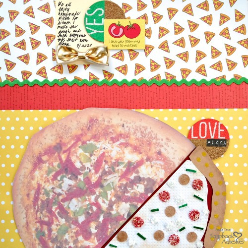 Pizza Love Scrapbook Layout by Dana Tatar for Scrapbook Adhesives by 3L 