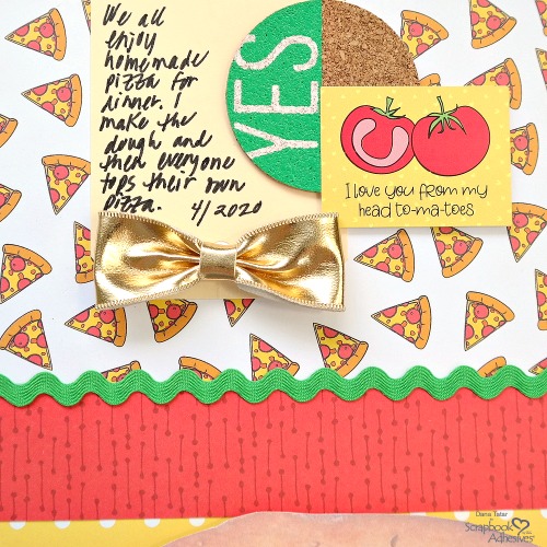 Pizza Love Scrapbook Layout by Dana Tatar for Scrapbook Adhesives by 3L