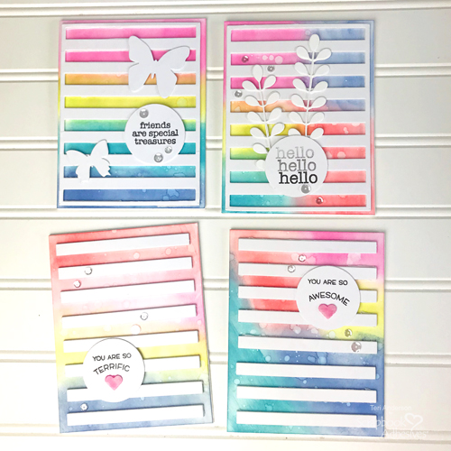 Friendship Card with Inked Background by Teri Anderson for Scrapbook Adhesives by 3L