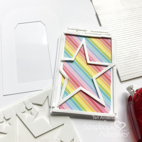 Birthday Window Tags Tutorial by Teri Anderson for Scrapbook Adhesives by 3L