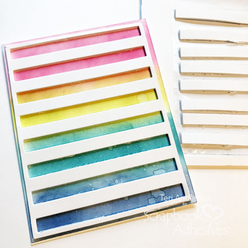 Friendship Card with Inked Background by Teri Anderson for Scrapbook Adhesives by 3L
