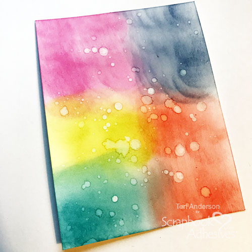 Friendship Card with Inked Background by Teri Anderson for Scrapbook Adhesives by 3L