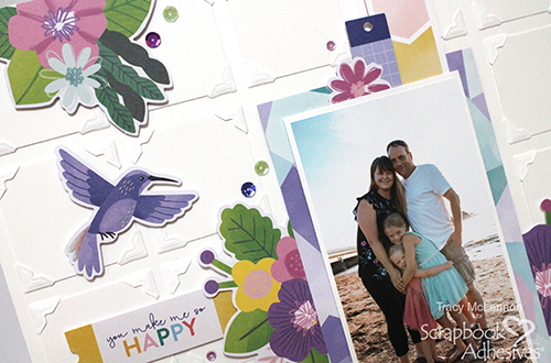 Quilted Layout Tutorial by Tracy McLennon for Scrapbook Adhesives by 3L